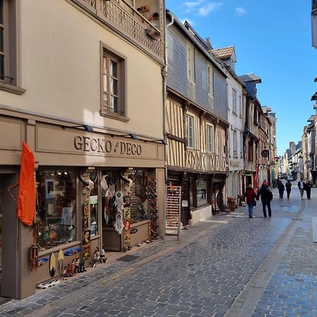 La Vague - Breath Of Freshness In Center Of Honfleur - Free Parking 550M Apartment Ngoại thất bức ảnh