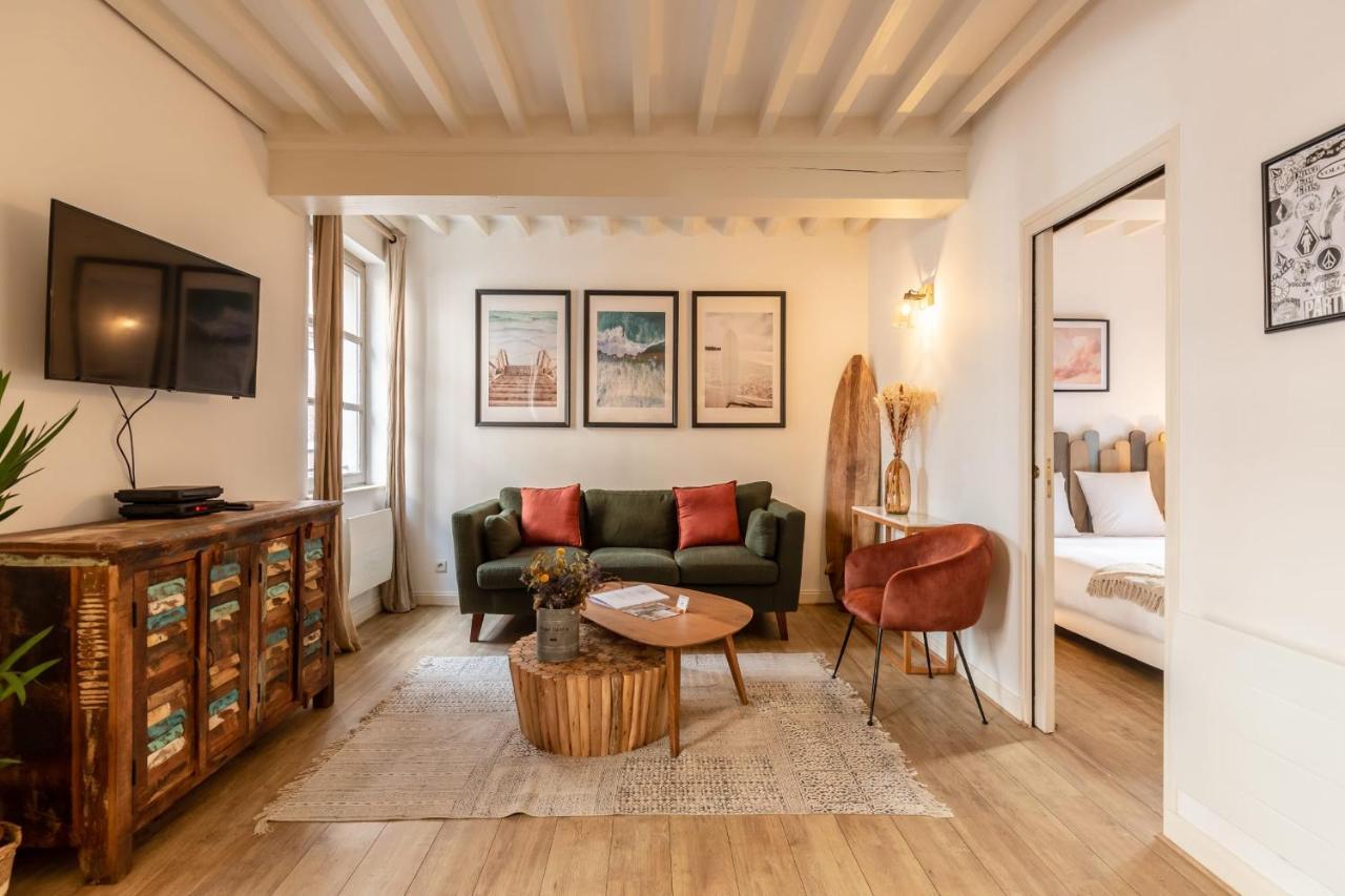 La Vague - Breath Of Freshness In Center Of Honfleur - Free Parking 550M Apartment Ngoại thất bức ảnh