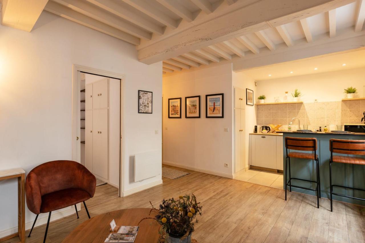 La Vague - Breath Of Freshness In Center Of Honfleur - Free Parking 550M Apartment Ngoại thất bức ảnh
